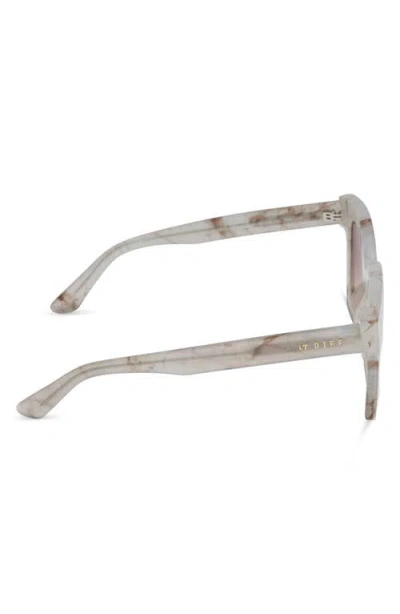 Diff 56mm Makay Square Sunglasses In White