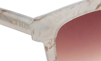 Diff 56mm Makay Square Sunglasses In White