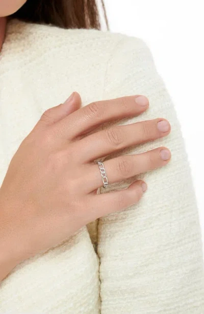 Devata Figaro Link Ring In Silver