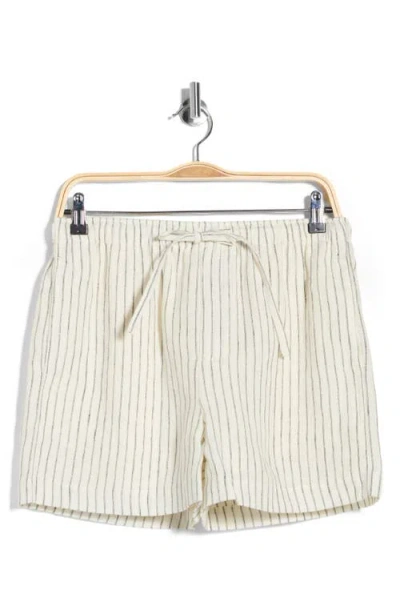 Rag & Bone Neila Striped Cuffed-hem Shorts In Multi