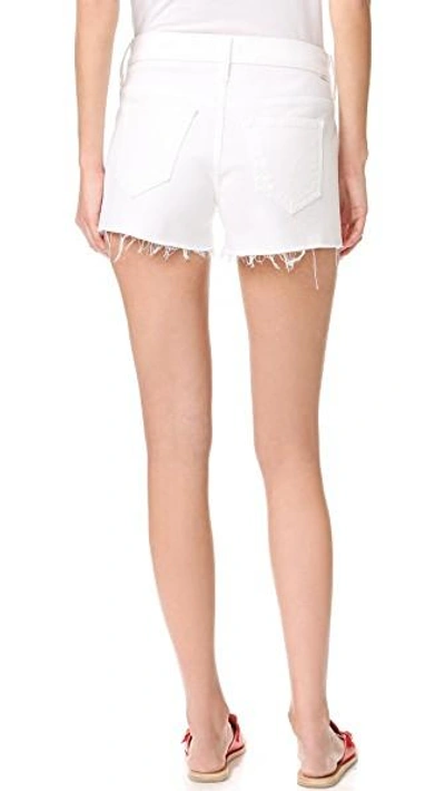 Shop Mother Teaser Slit Shorts In Glass Slipper