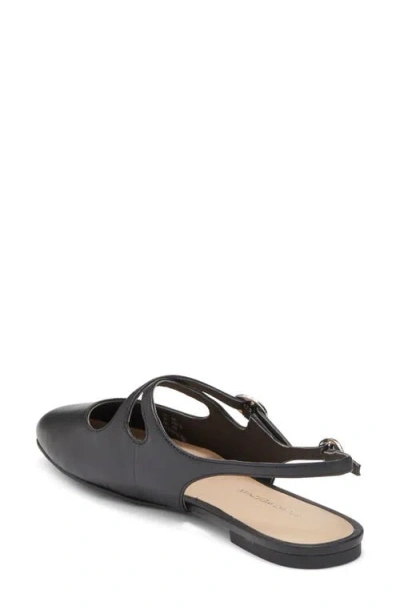 Stuart Weitzman Clover Slingback Mule In Black