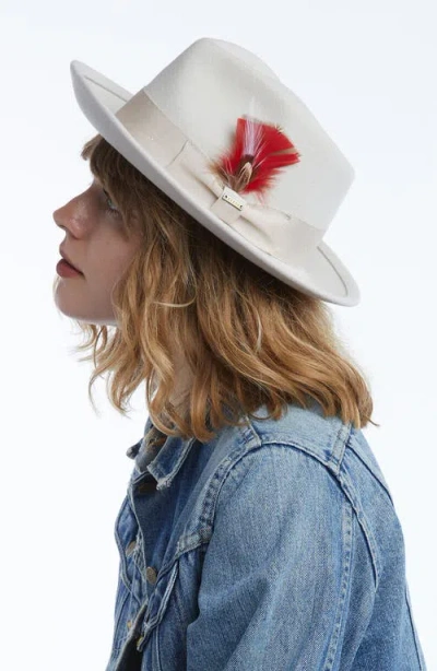 Wyeth Wool Fedora Hat In Neutral
