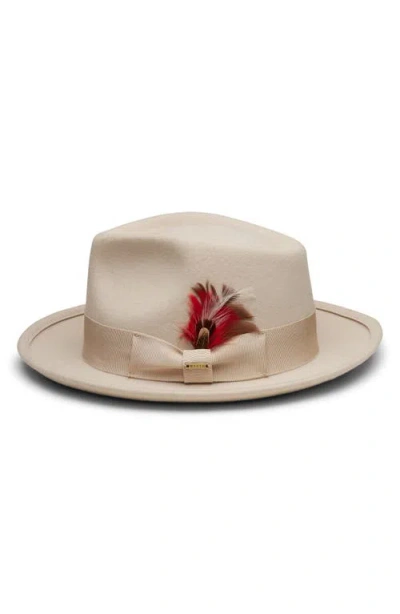 Wyeth Wool Fedora Hat In Neutral