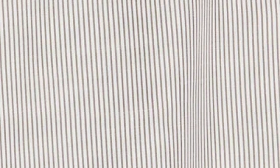 Max Studio Stripe Collared Top In Neutral