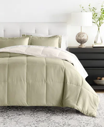 Ienjoy Home Bedding Bundle Reversible Pattern 7-piece Comforter Set, California King