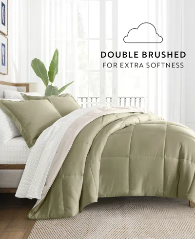 Ienjoy Home Bedding Bundle Reversible Pattern 7-piece Comforter Set, California King