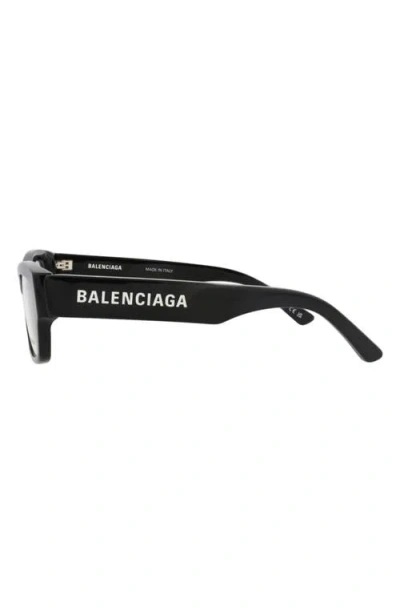 Balenciaga 54mm Rectangular Optical Glasses In Black