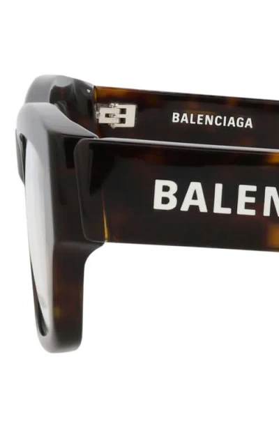 Balenciaga 54mm Rectangular Optical Glasses In Brown