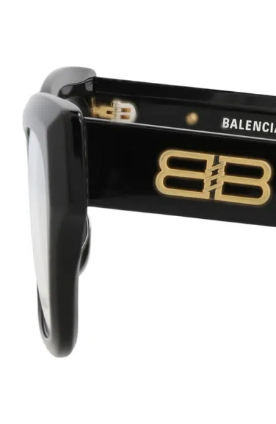 Balenciaga 55mm Rectangular Optical Glasses In Transparent