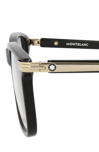 Montblanc 54mm Rectangle Optical Frames In Black
