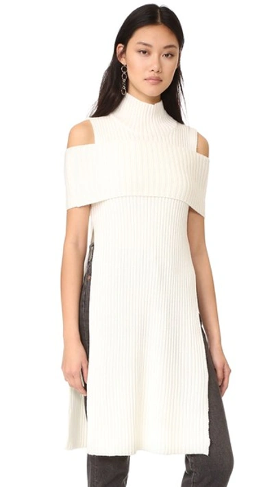 Aq/aq Ives Knit Top In White