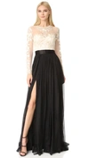 CATHERINE DEANE Isha Lace Embroidered Gown