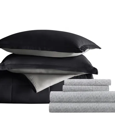 Ienjoy Home Bedding Bundle Reversible Pattern 5-piece Comforter Set, Twin