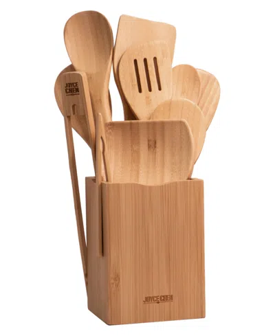 Joyce Chen Burnished Bamboo 11-piece Utensil Set In Neutral
