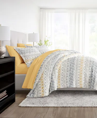 Ienjoy Home Bedding Bundle Patterned 7-piece Comforter Set, King