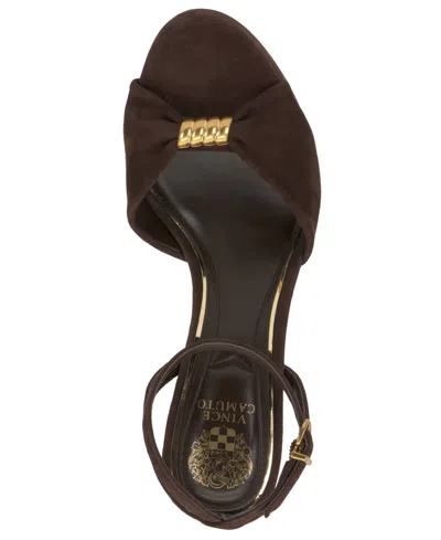 Vince Camuto Neala Ankle Strap Sandal In Brown