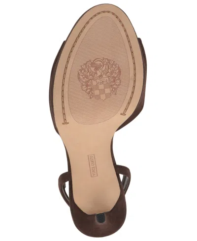 Vince Camuto Neala Ankle Strap Sandal In Brown