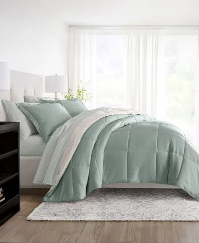 Ienjoy Home Bedding Bundle Reversible Pattern 5-piece Comforter Set, Twin