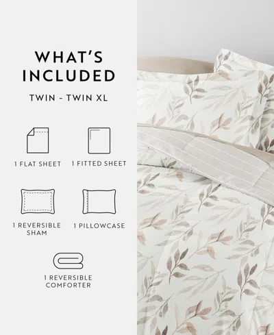 Ienjoy Home Bedding Bundle Patterned 5-piece Comforter Set, Twin