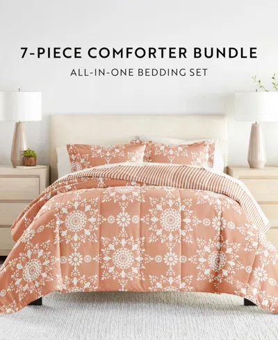 Ienjoy Home Bedding Bundle Patterned 5-piece Comforter Set, Twin Xl