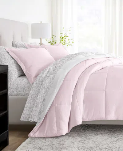 Ienjoy Home Bedding Bundle Reversible Pattern 7-piece Comforter Set, California King