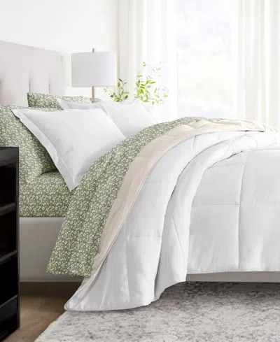 Ienjoy Home Bedding Bundle Reversible Pattern 5-piece Comforter Set, Twin