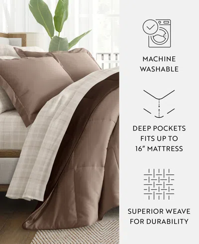 Ienjoy Home Bedding Bundle Reversible Pattern 7-piece Comforter Set, California King