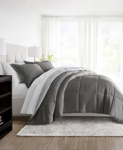 Ienjoy Home Bedding Bundle Reversible Pattern 5-piece Comforter Set, Twin