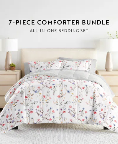 Ienjoy Home Bedding Bundle Patterned 5-piece Comforter Set, Twin Xl