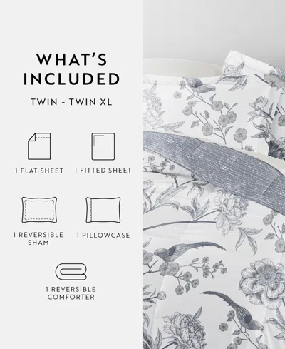 Ienjoy Home Bedding Bundle Patterned 5-piece Comforter Set, Twin