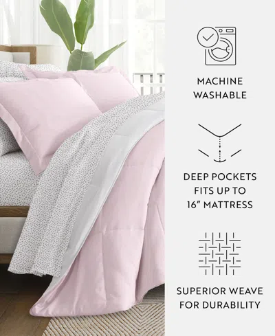 Ienjoy Home Bedding Bundle Reversible Pattern 7-piece Comforter Set, Full