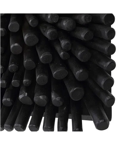 Uttermost Portside 24" Wood Wall Panel In Black
