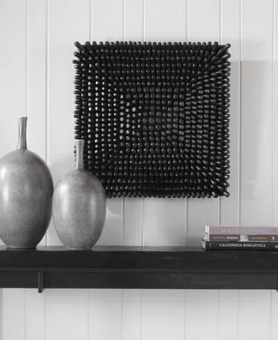 Uttermost Portside 24" Wood Wall Panel In Black