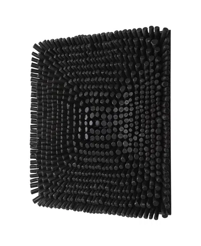 Uttermost Portside 24" Wood Wall Panel In Black