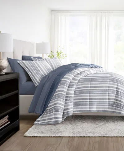 Ienjoy Home Bedding Bundle Patterned 7-piece Comforter Set, Full
