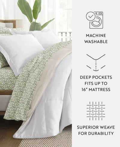 Ienjoy Home Bedding Bundle Reversible Pattern 7-piece Comforter Set, Full
