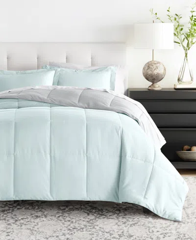 Ienjoy Home Bedding Bundle Reversible Pattern 7-piece Comforter Set, Queen
