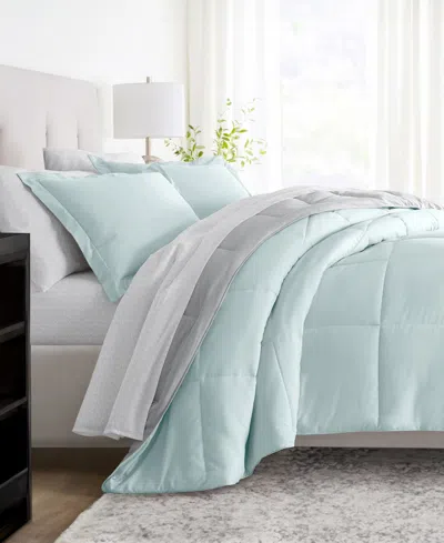 Ienjoy Home Bedding Bundle Reversible Pattern 7-piece Comforter Set, Queen