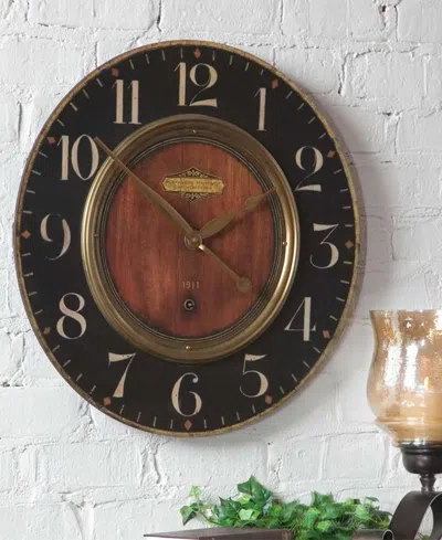 Uttermost Alexandre Martinot 23" Clock In Black