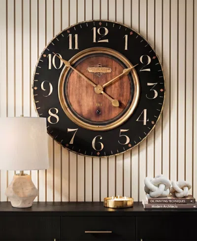 Uttermost Alexandre Martinot 23" Clock In Black