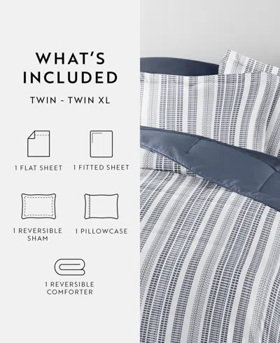 Ienjoy Home Bedding Bundle Patterned 5-piece Comforter Set, Twin