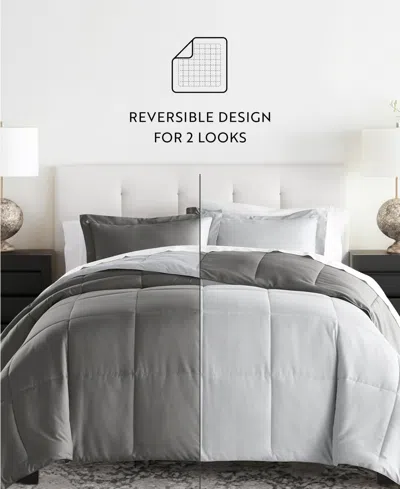 Ienjoy Home Bedding Bundle Reversible Pattern 7-piece Comforter Set, King
