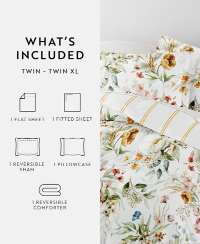 Ienjoy Home Bedding Bundle Patterned 5-piece Comforter Set, Twin