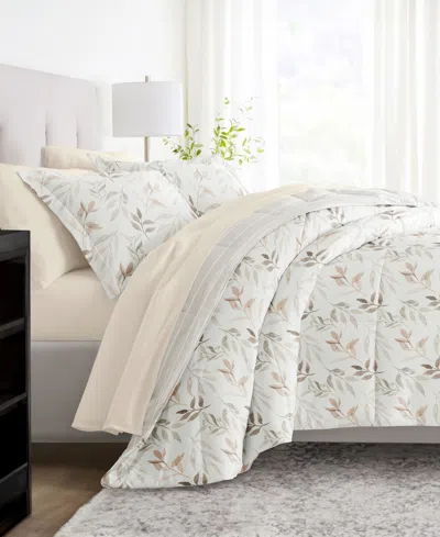 Ienjoy Home Bedding Bundle Patterned 7-piece Comforter Set, Queen