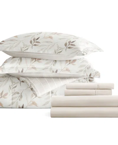Ienjoy Home Bedding Bundle Patterned 7-piece Comforter Set, Queen