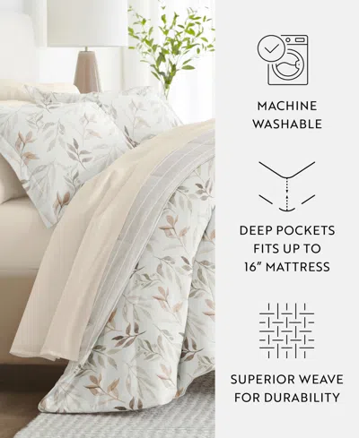 Ienjoy Home Bedding Bundle Patterned 7-piece Comforter Set, Queen