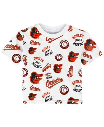 Outerstuff Toddler White Baltimore Orioles Run Down T-shirt In White