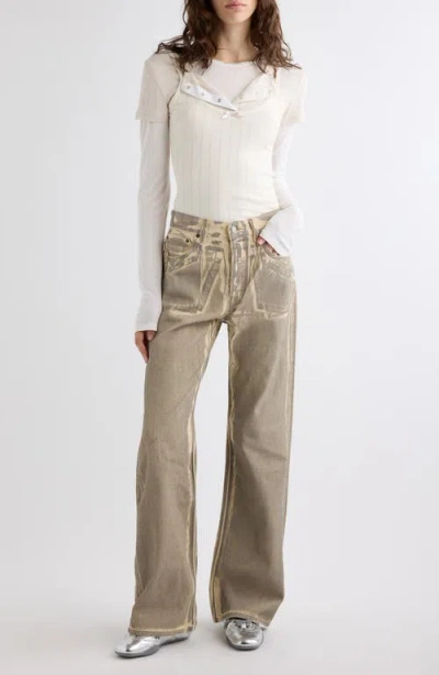 Acne Studios Pentyone Lux Overprint Jeans In Multi