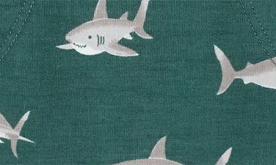 Petit Lem Shark Print Romper In Multi